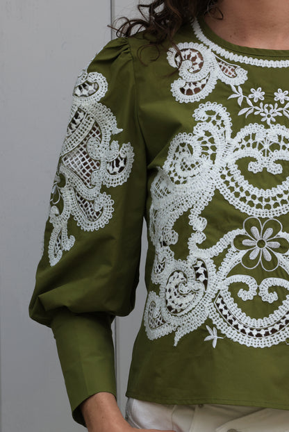 Blouse Paloma - Fraîcheur olive