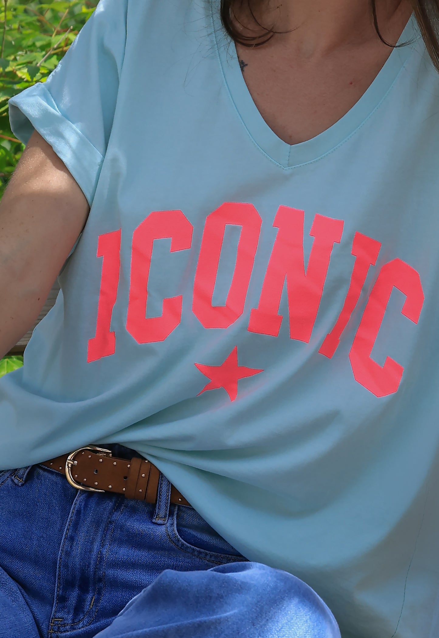 T-shirt Maëlys - ICONIC oversize menthe