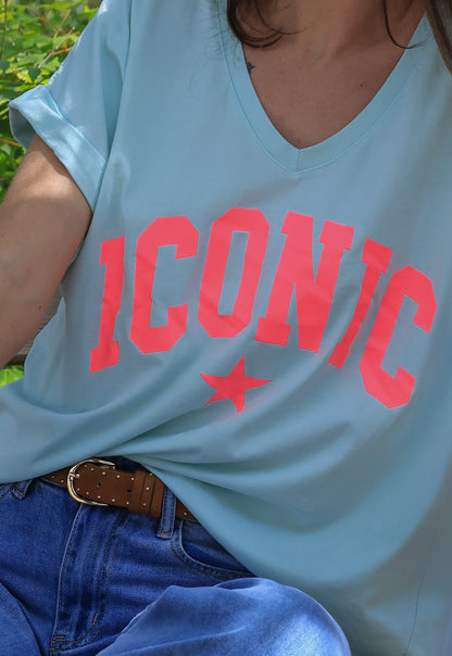 T-shirt Maëlys - ICONIC oversize menthe
