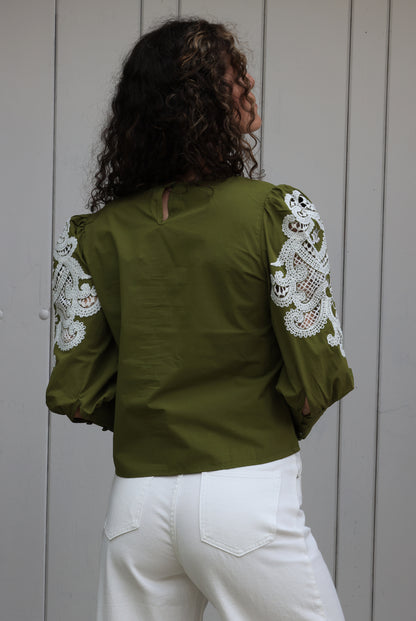 Blouse Paloma - Fraîcheur olive