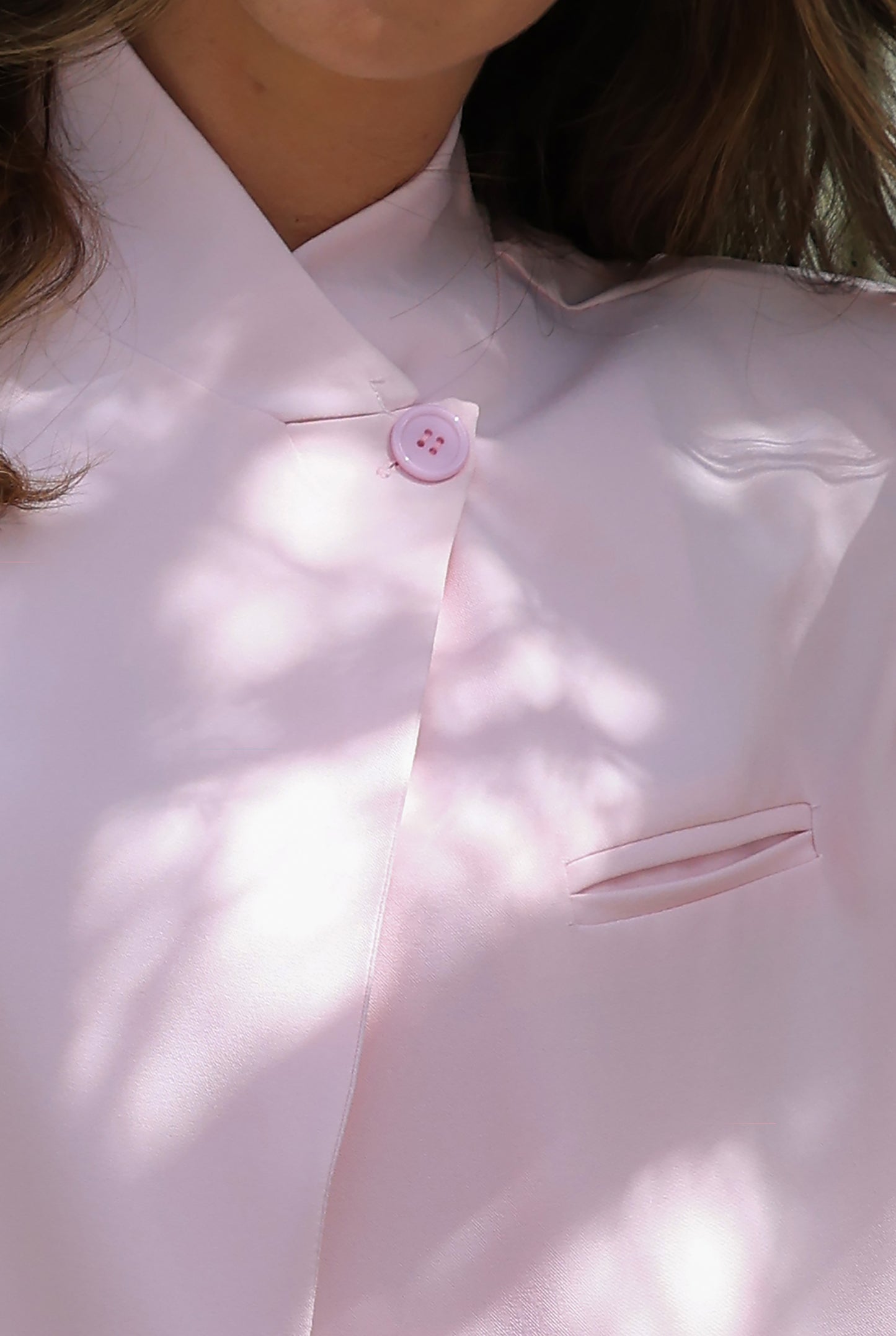 Veste Lou - asymétrie rose
