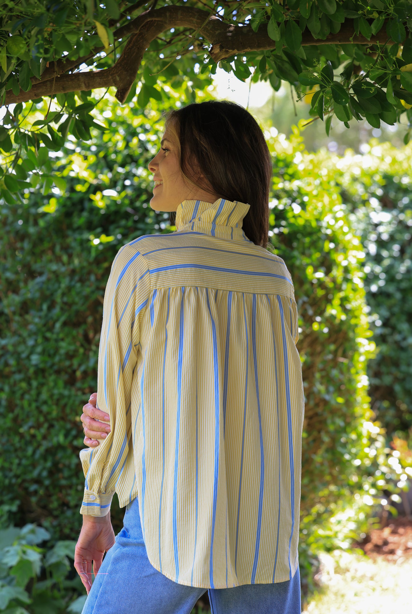 Chemise Ava - rayures jaune