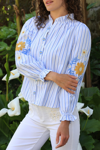 Blouse Coline - rayures bucolique