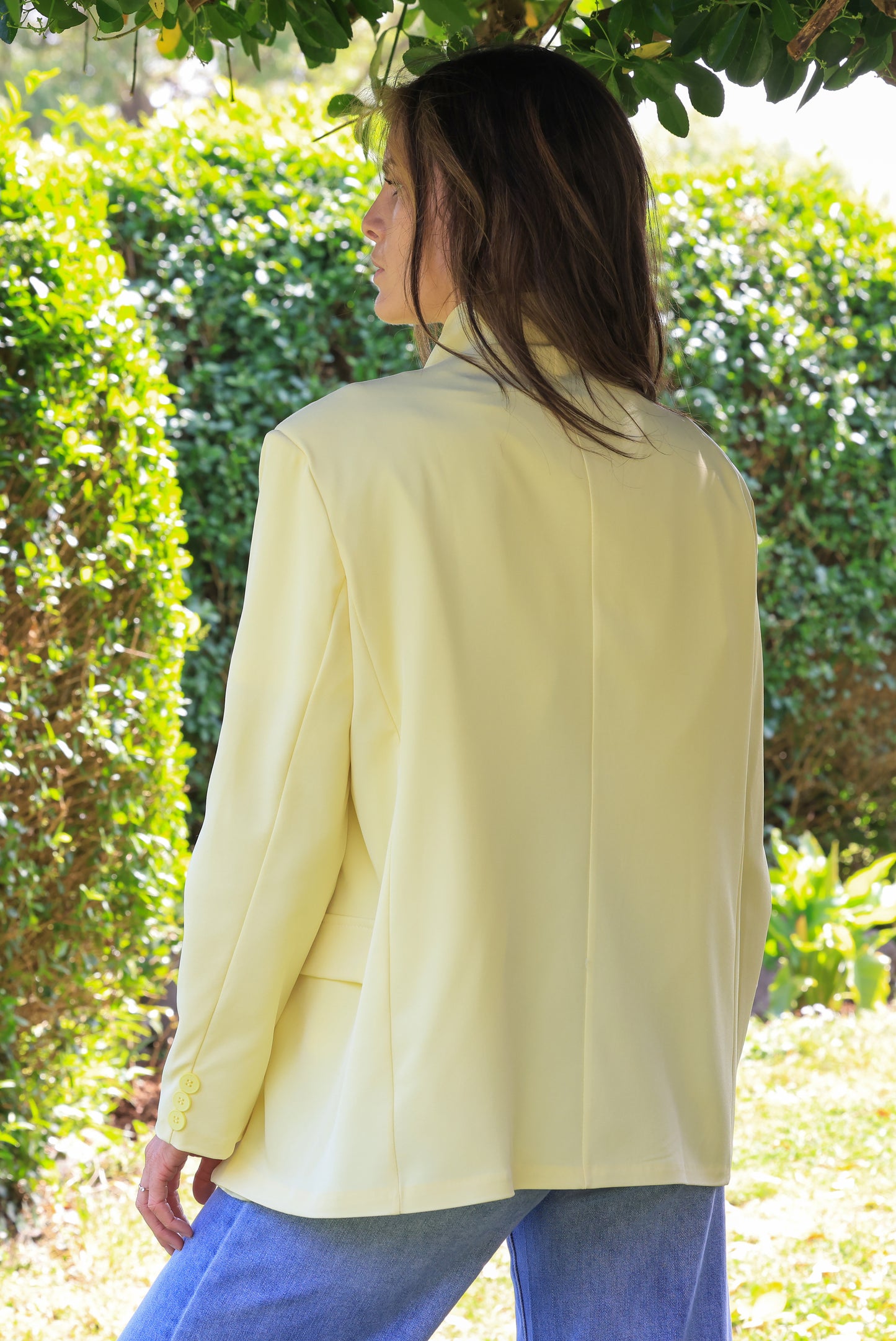 Veste Lou - asymétrie jaune
