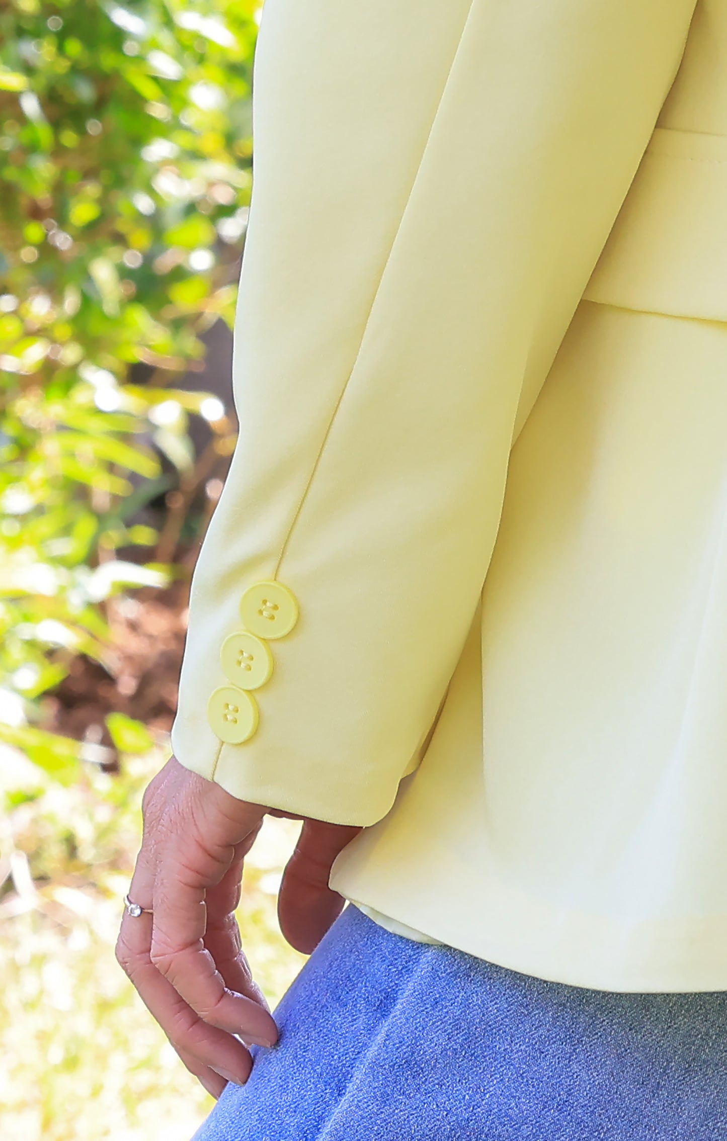Veste Lou - asymétrie jaune