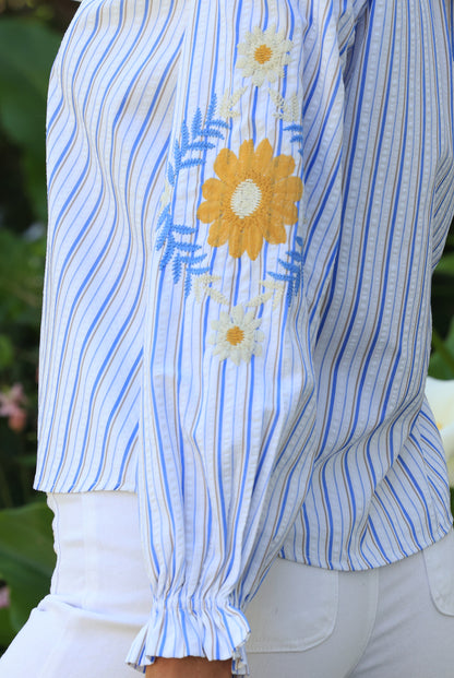 Blouse Coline - rayures bucolique