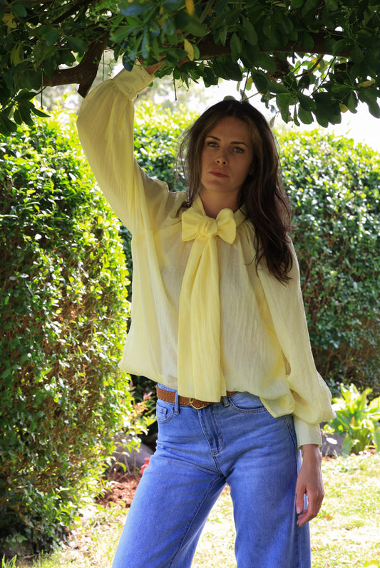 Blouse Uma - Lavallière citron