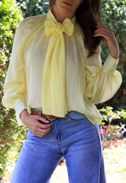 Blouse Uma - Lavallière citron