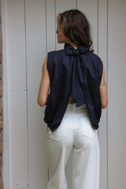 Blouse betty - bouffant marine