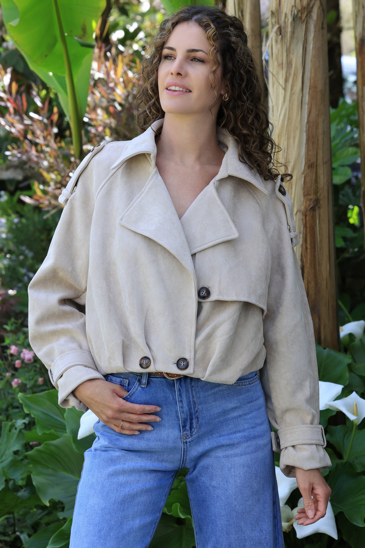 Veste Carla - crème poudré