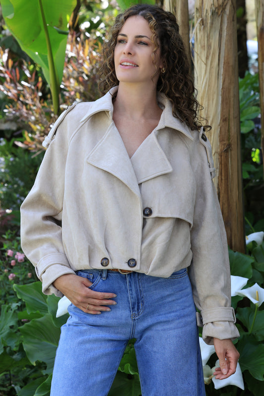 Veste Carla - crème poudré
