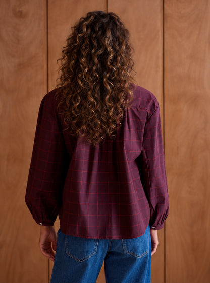 Chemise Camille - bordeaux