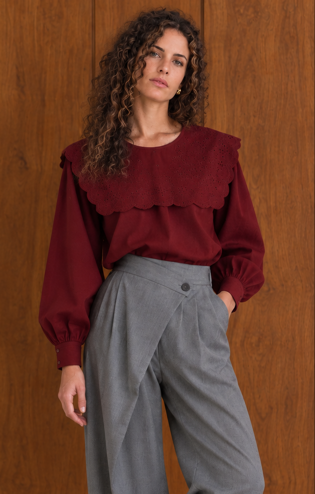 Blouse Calista - Bordeaux