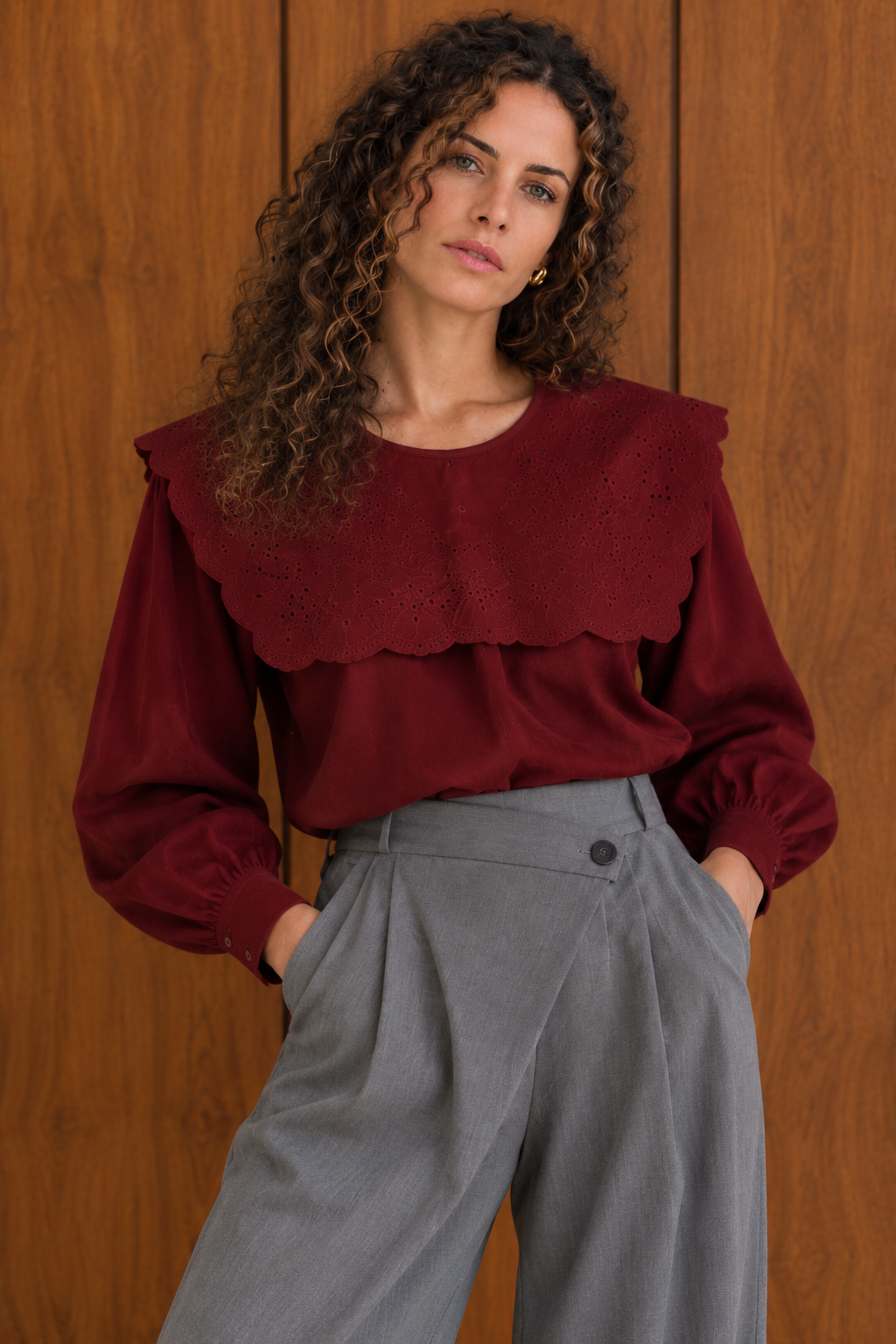 Blouse Calista - Bordeaux
