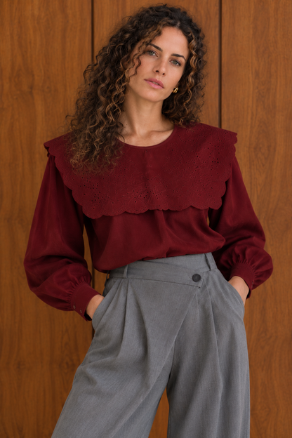 Blouse Calista - Bordeaux