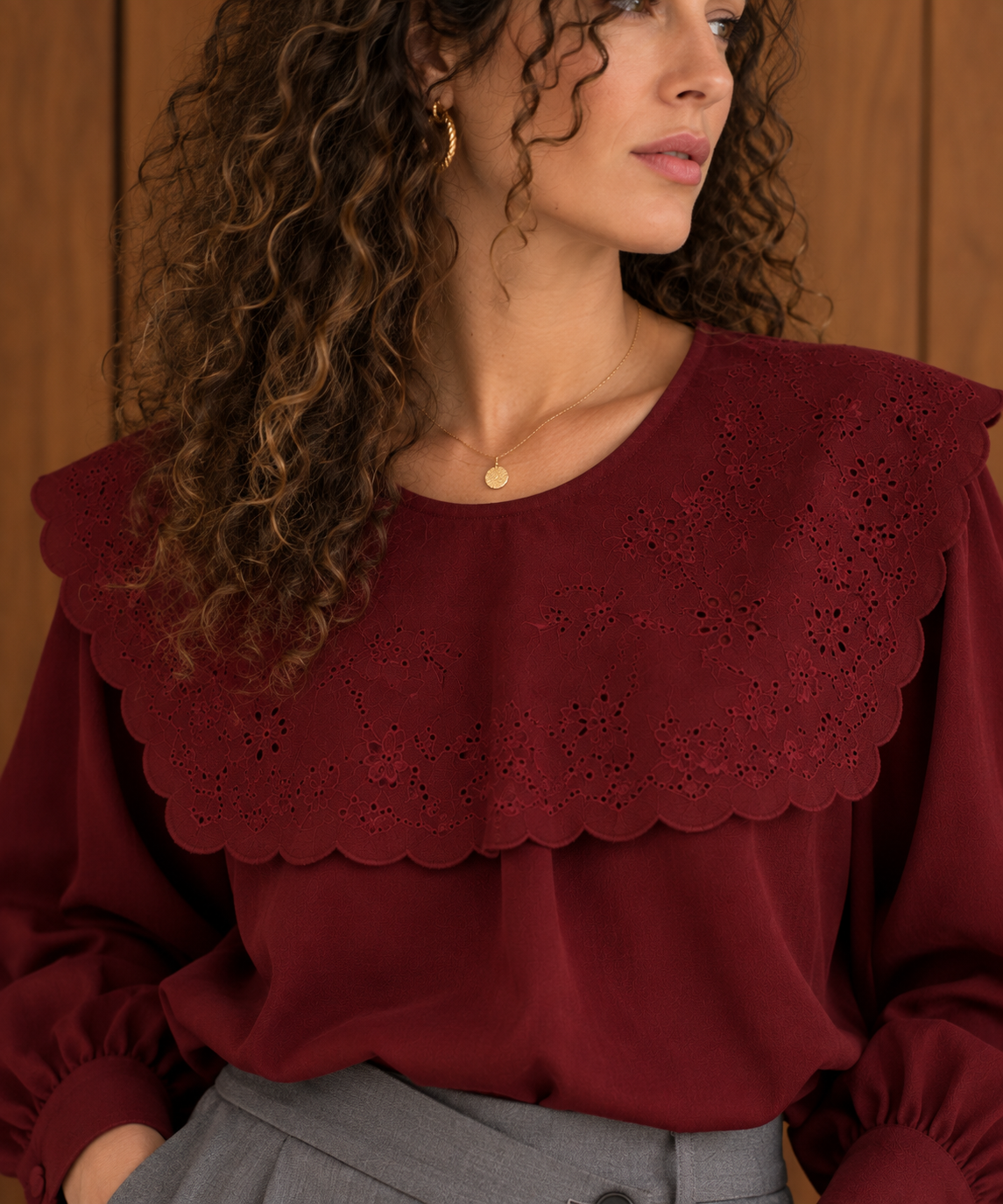 Blouse Calista - Bordeaux