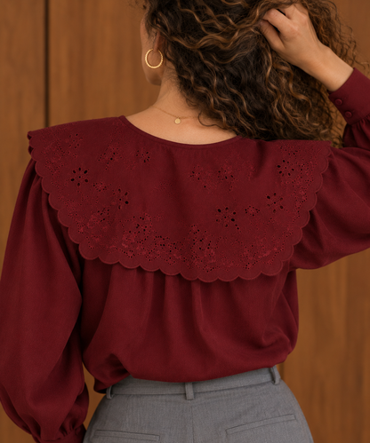 Blouse Calista - Bordeaux