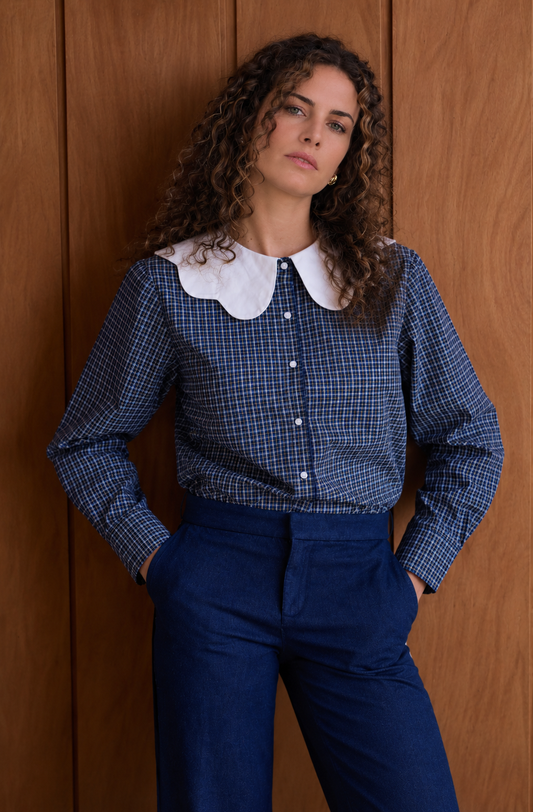 Chemisier Margaux - marine