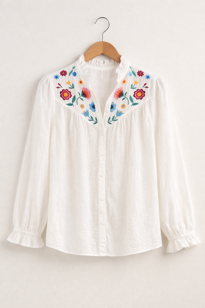 Blouse Noéline polyvalente - style bohème romantique
