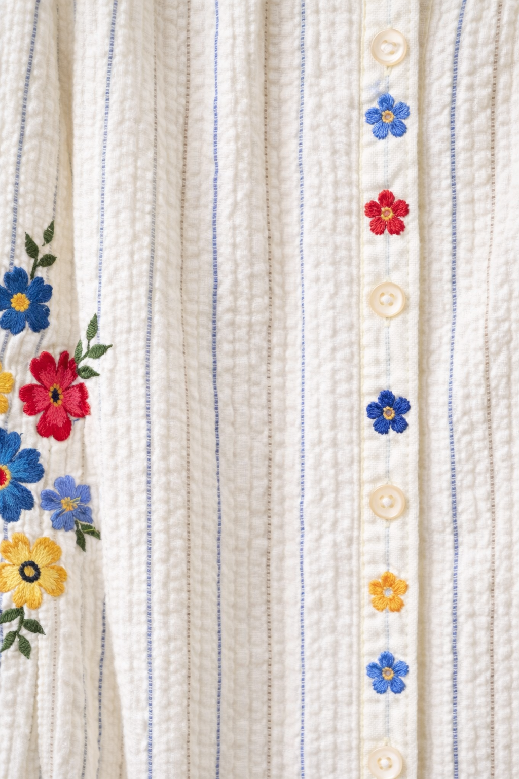 zoom broderie blouse brodée flora bohème chic