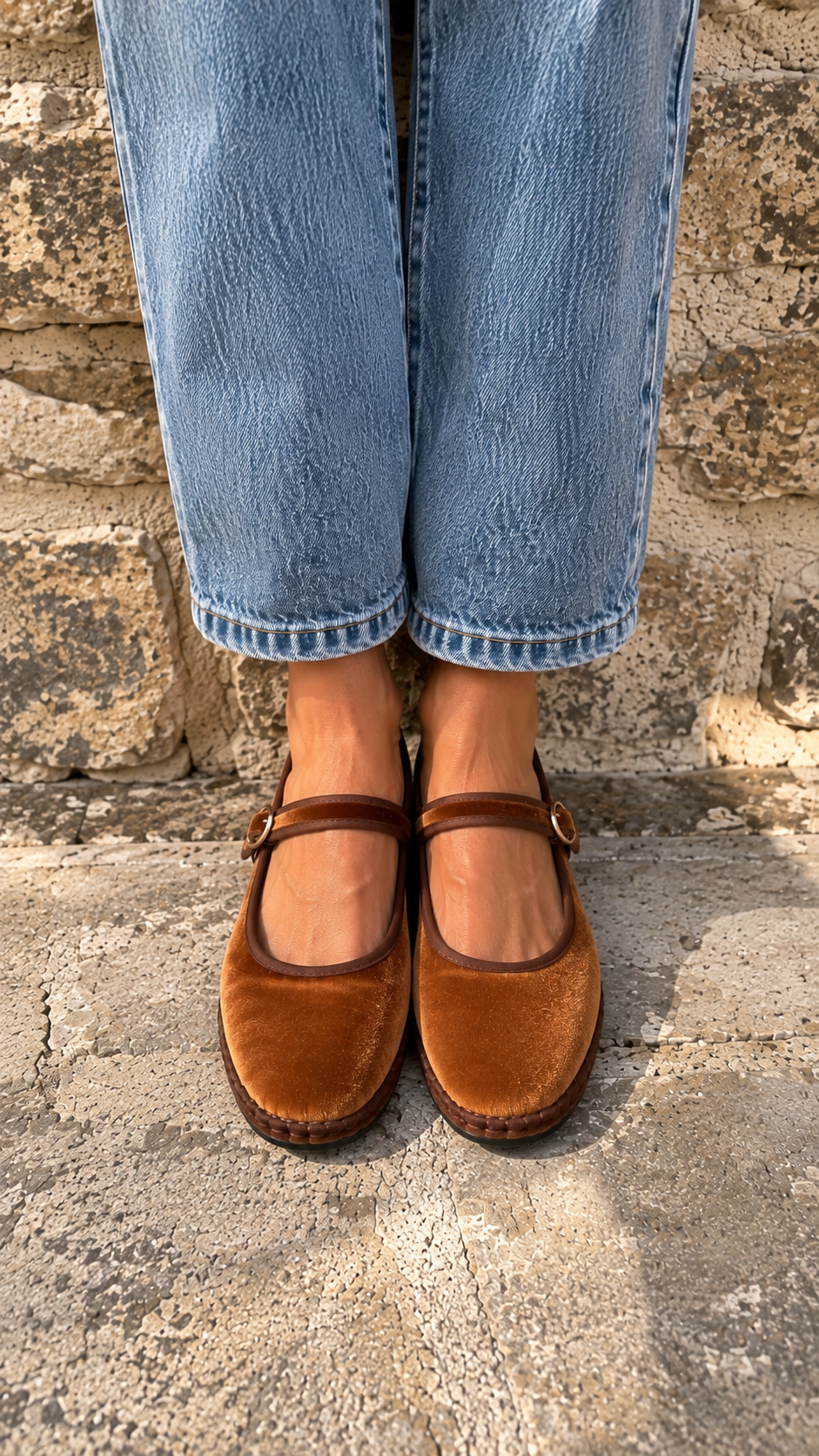Ballerines Mérédith - Cognac