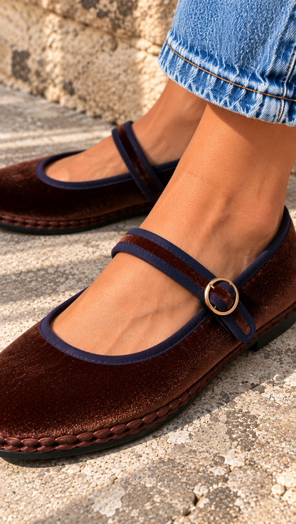 Ballerines Mérédith - Choco et Marine