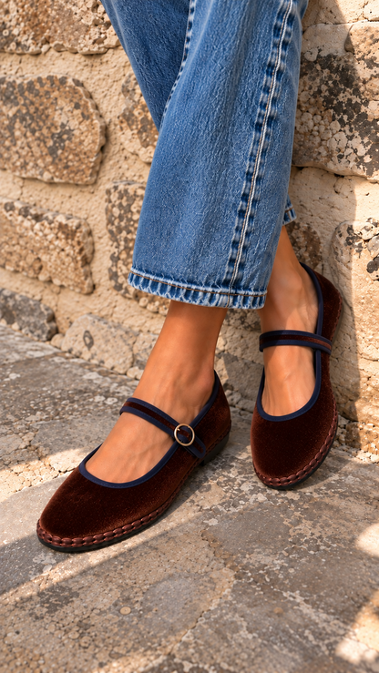 Ballerines Mérédith - Choco et Marine