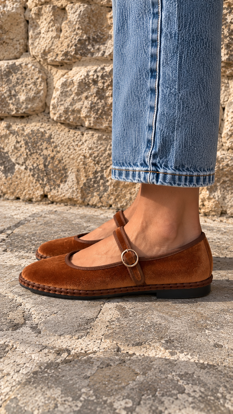 Ballerines Mérédith - Cognac
